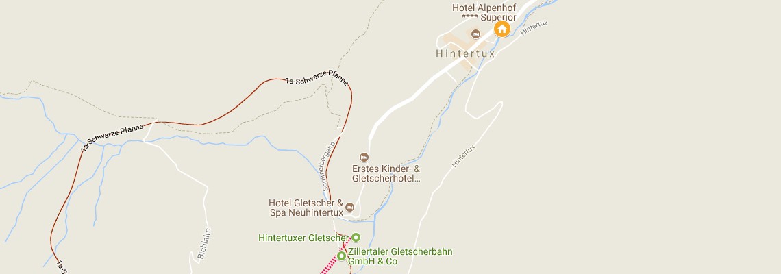 mapa Hotel Alpenhof, Hintertux