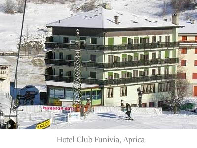 ubytovanie Hotel Club Funivia, Aprica