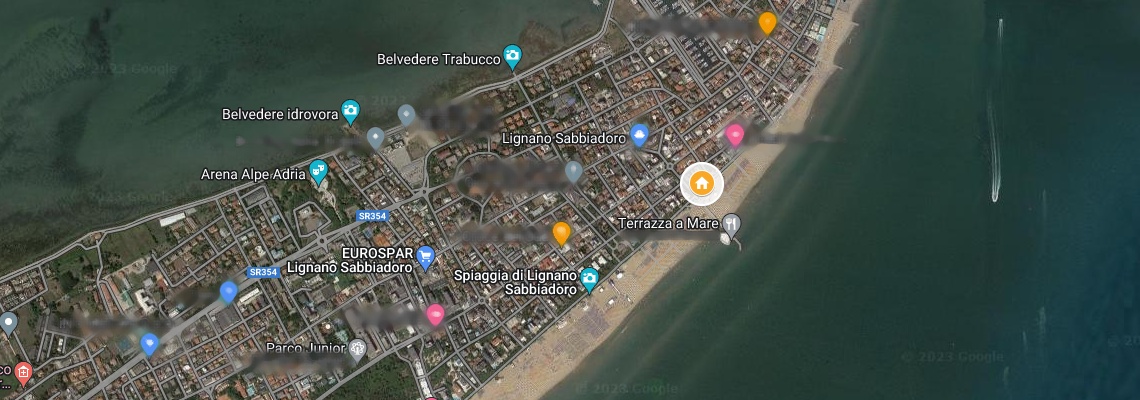 mapa Apartmny Spiaggia, Lignano