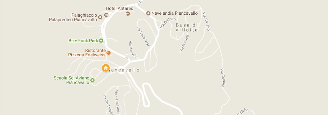 mapa Hotel Regina, Piancavallo