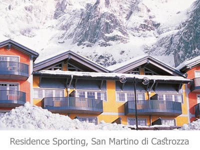 ubytovanie Rezidencia Sporting, San Martino di Castrozza