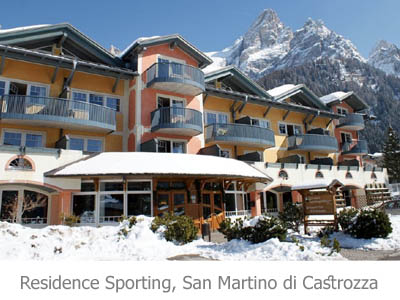 ubytovanie Aparthotel Sporting, San Martino di Castrozza