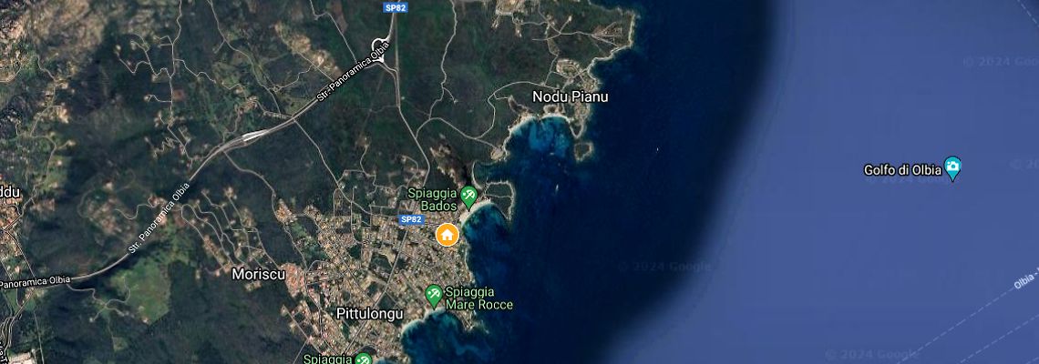mapa Villa Bados, Pittulongu