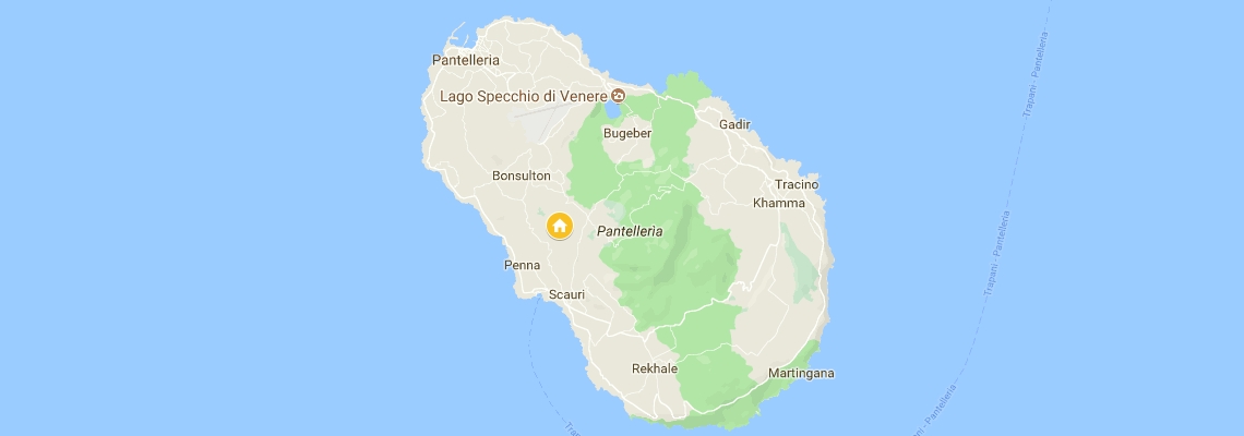mapa Dammusi di Pantelleria, Pantelleria