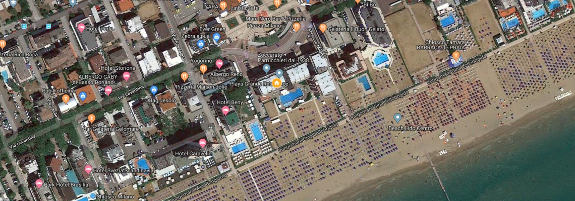 mapa Rezidencia Playa Grande, Lido di Jesolo
